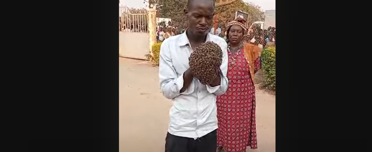 Video: Lo stregone convoca uno sciame di api per “ammanettare” il ladro di motociclette in Uganda